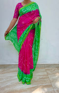 Bandhani Silk Saree