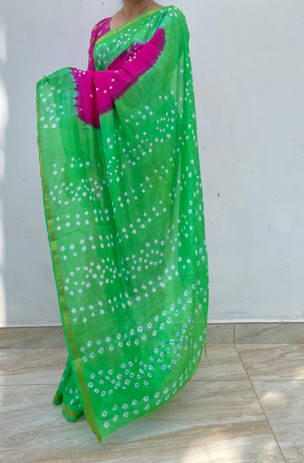 Bandhani Silk Saree