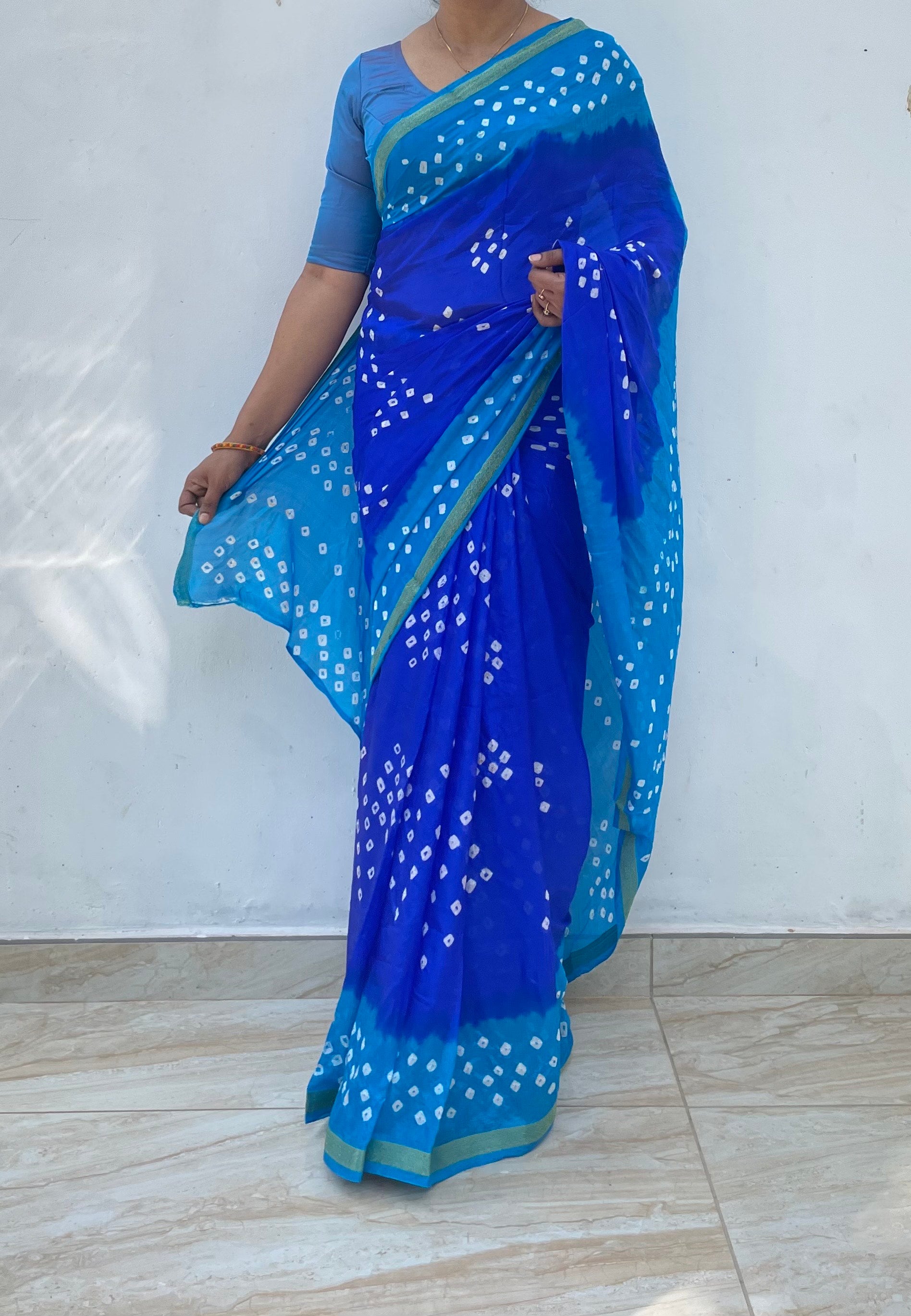 Bandhani Silk Saree