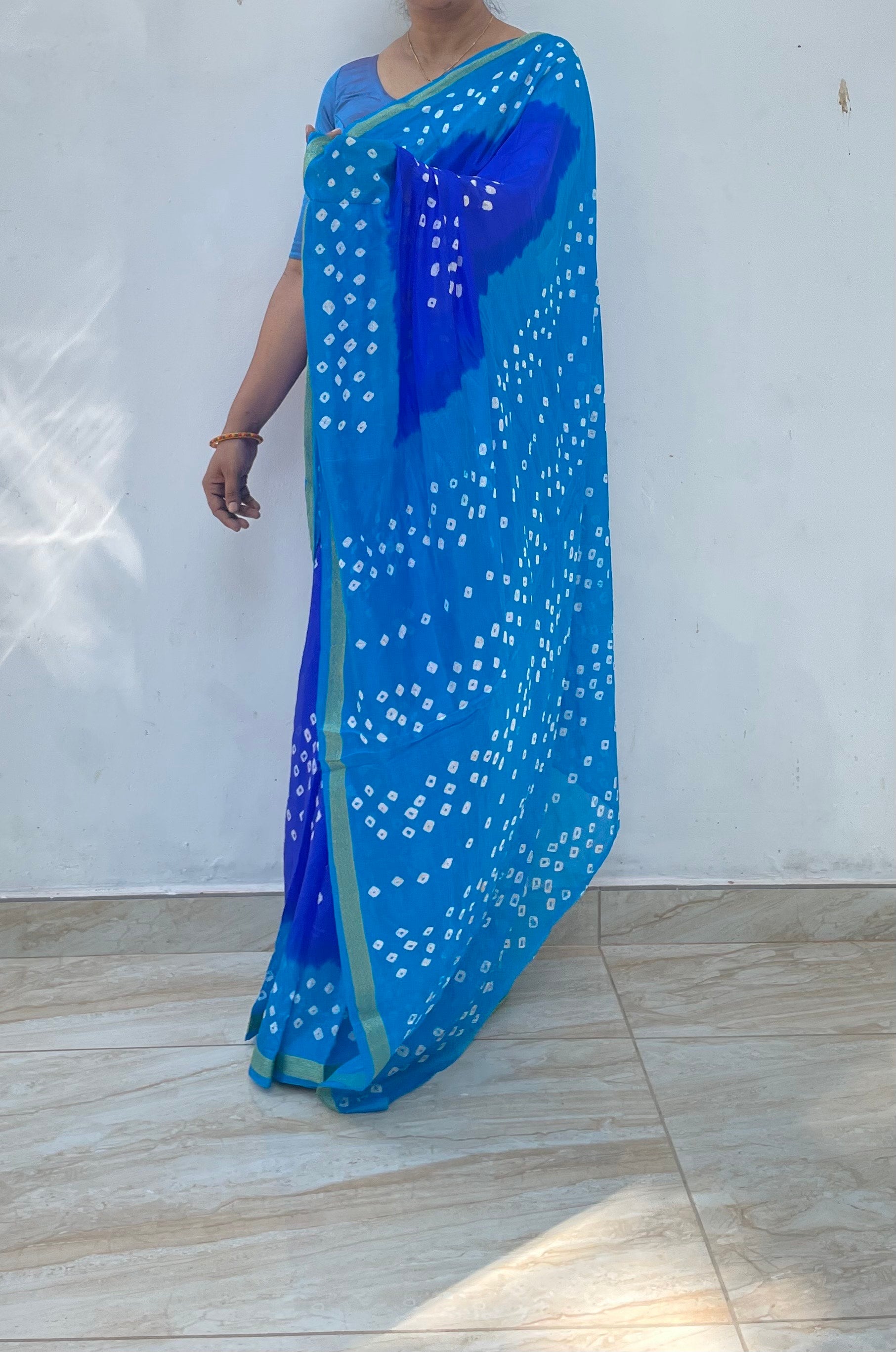 Bandhani Silk Saree