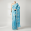 Women’s Elegant Sky Blue Silk Saree